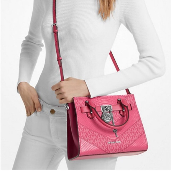 Michael Kors Hamilton Small Satchel Crossbou - Picture 3 of 7